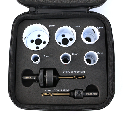 8pcs Cobalt Bi-Metal Hole Saw Set