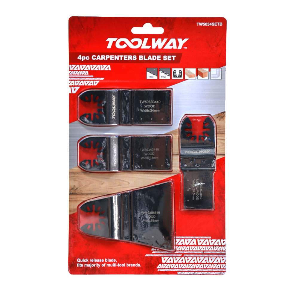 4pcs Carpenters Blade Set Multi Tool Blade